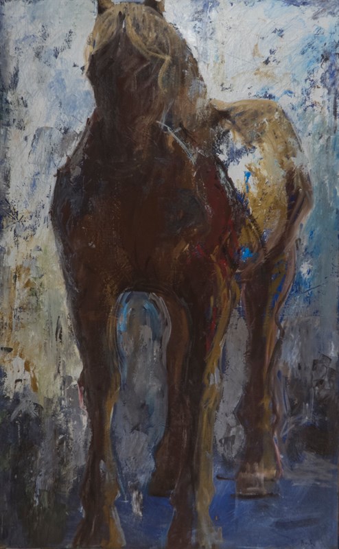 Hommage à Daumier, Huile sur toile, 81 × 131 cm