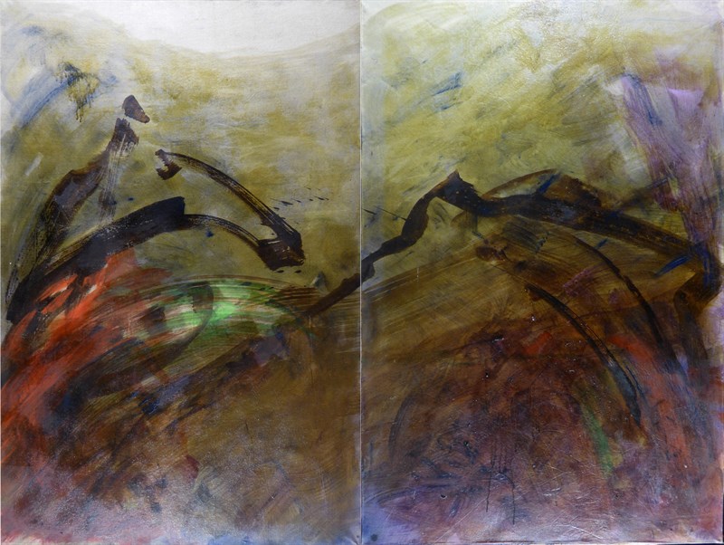Marine, Huile sur toile, 97 × 146 cm ( × 2)