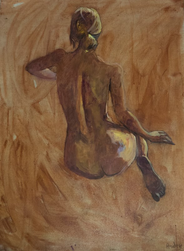 Dos, Huile sur toile, 73 × 100 cm