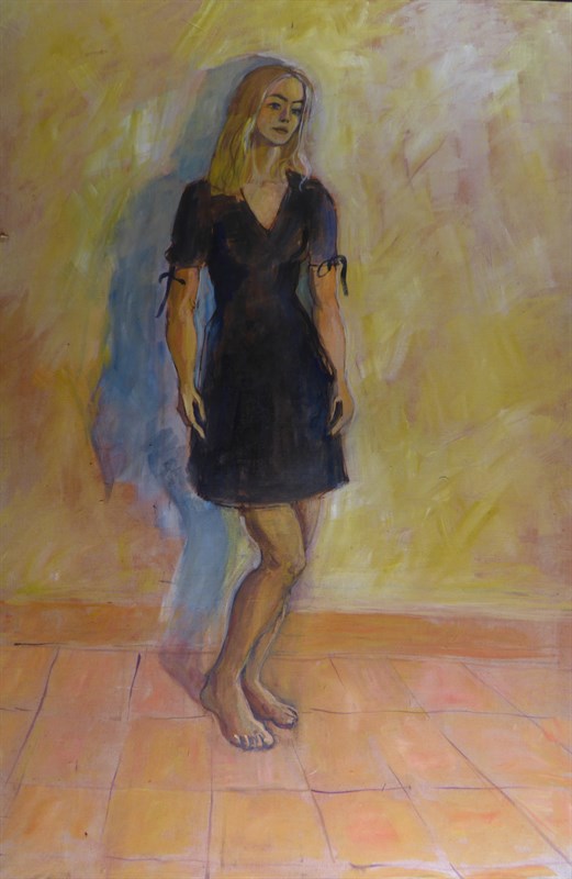 Marie Lou, Huile sur toile, 97 × 146 cm