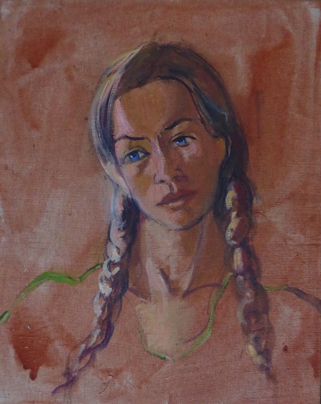 Ophélie, Huile sur toile, 40 × 50 cm