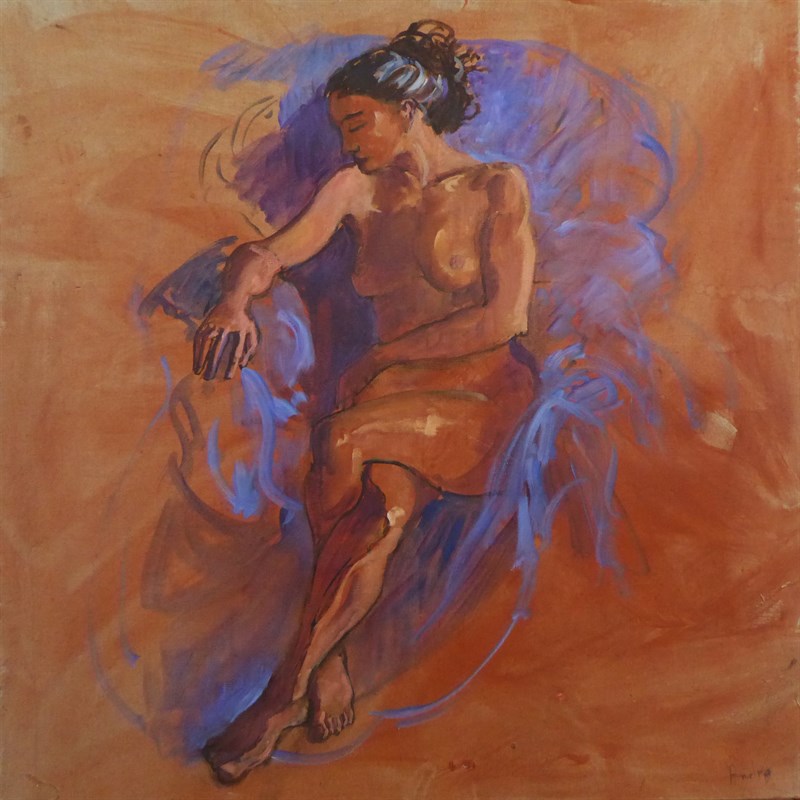 Thais, Huile sur toile, 100 × 100 cm