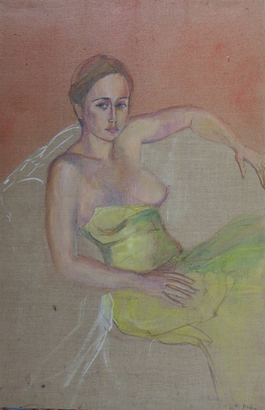 Sein nu, Huile sur toile, 60 × 92 cm