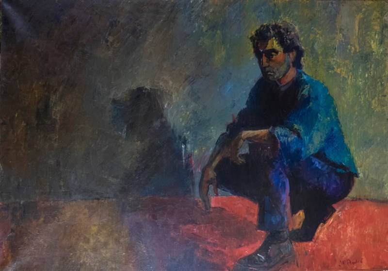 Le marin, Huile sur toile, 114 × 162 cm