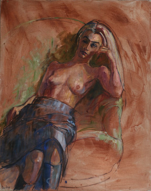 Stéphanie, Huile sur toile, 92 × 73 cm